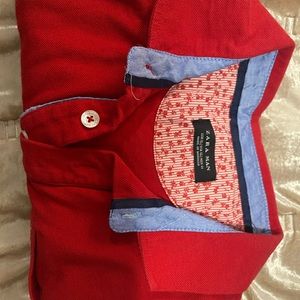 Zara Man Polo Shirt Mens XL Short Sleeve Red Collared Buttons Dress Shirt